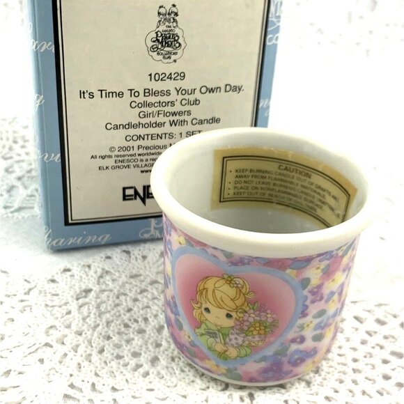 Enesco Precious Moments Candleholder “It’s Time To Bless Your Own Day” Collector - Picture 3 of 4